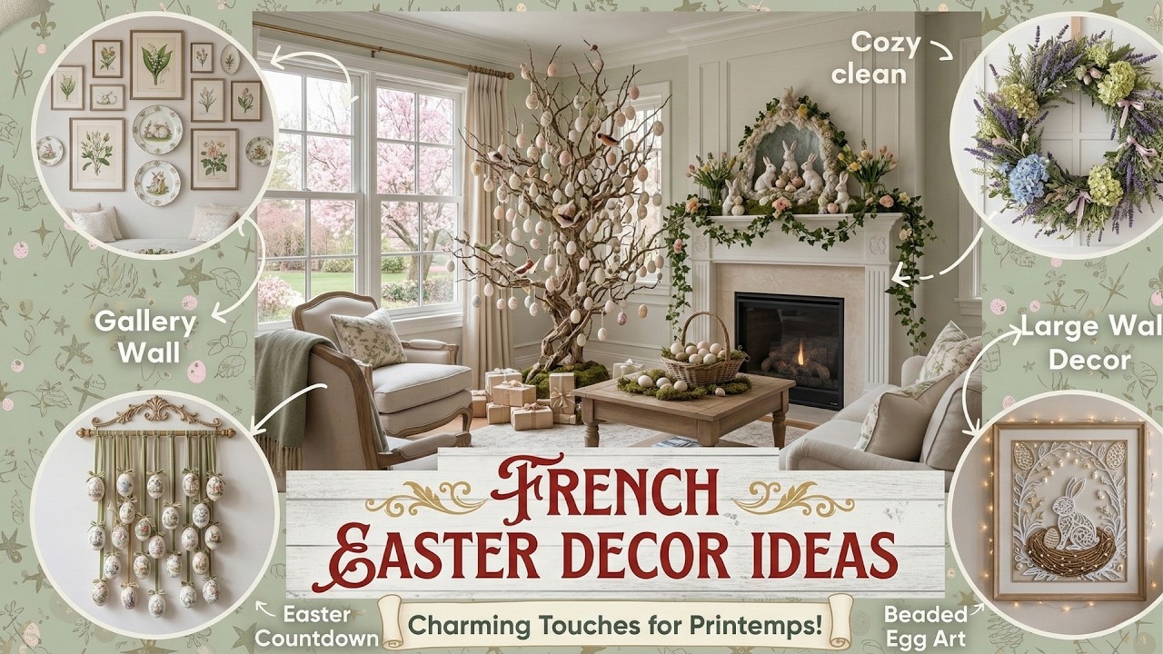 Parisian Spring Style!🌸Elegant Easter Table & Flower Decor Inspired by French Homes for 2026