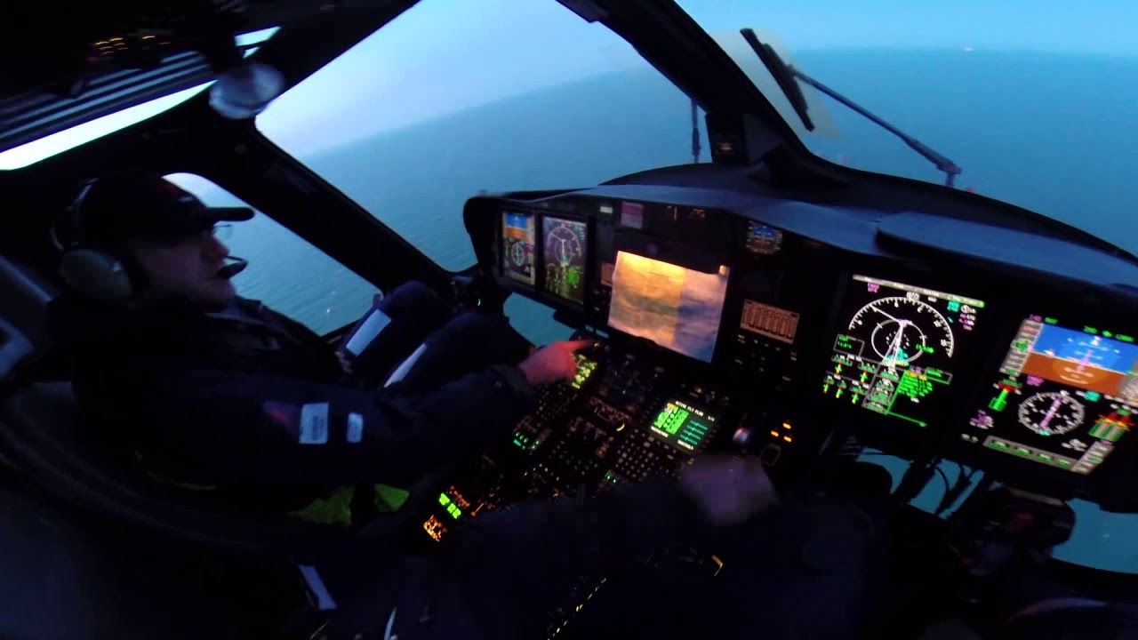 Evening Shuttle in a AW139