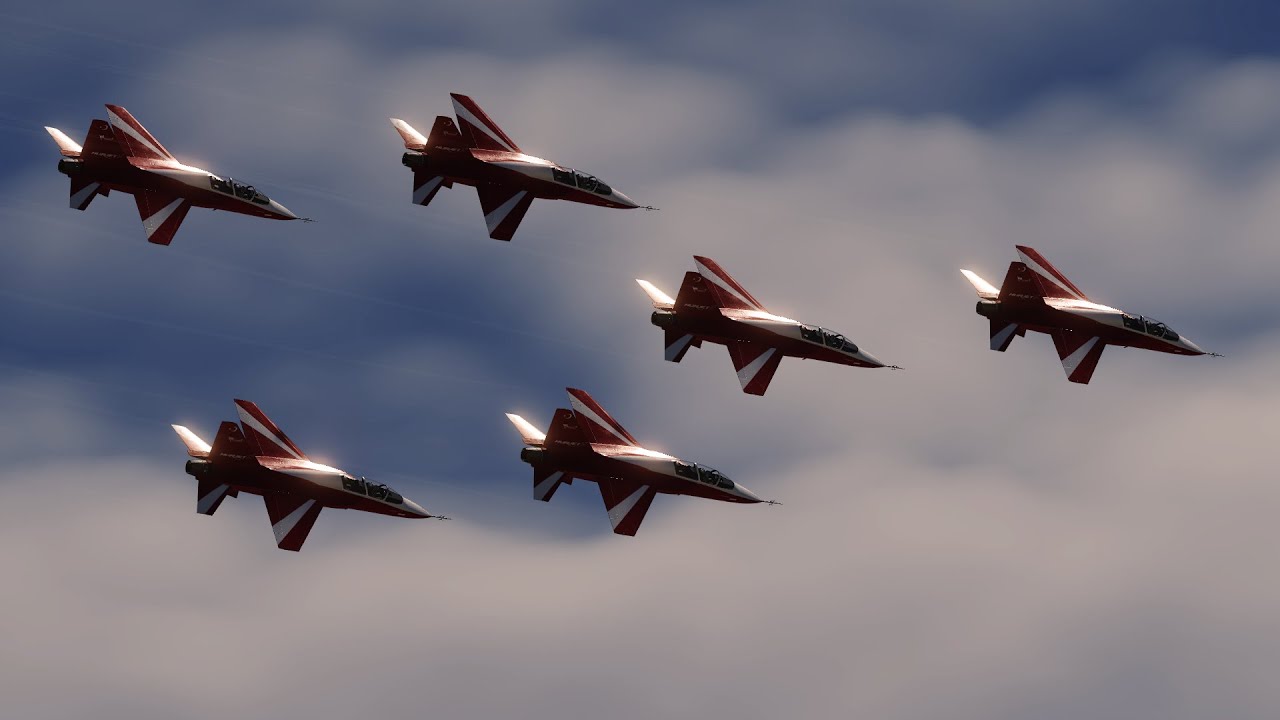Virtual H&uuml;rjet AcroTeam - Virtual FIDAE 2025 Airshow
