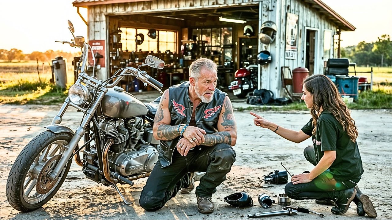 “Hello, Sir! My Older Sister Has That Tattoo Too!” — The Hell Angels Biker Froze in Total Shock