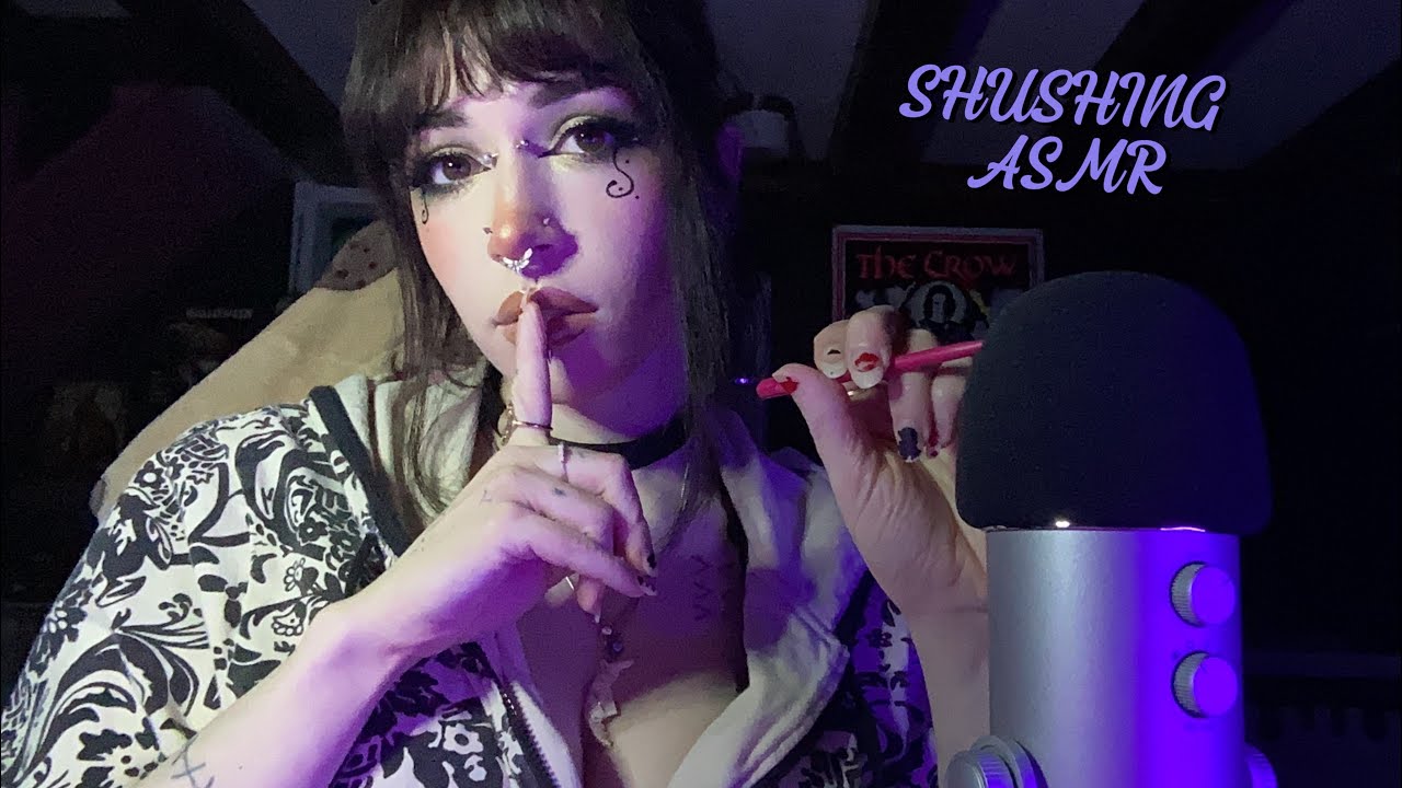 Shushing & Writing on the Mic ASMR | Breathy Whispers, Mic Scratching