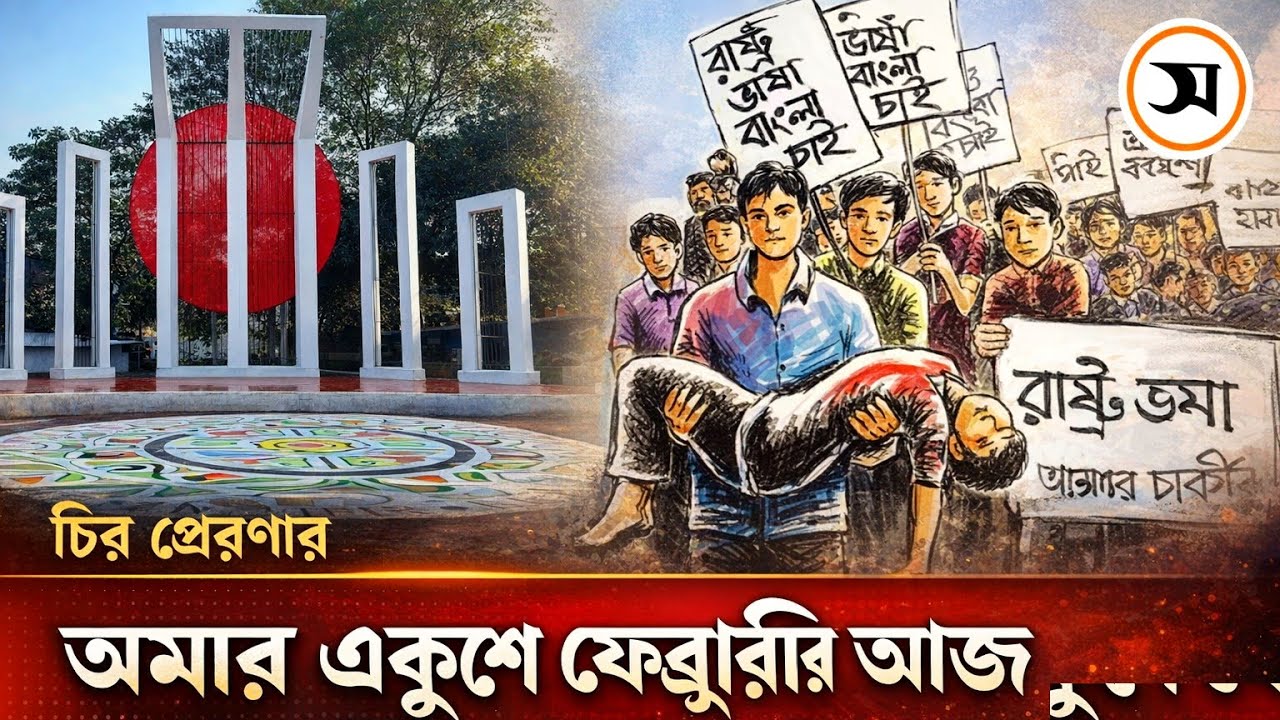 ২১শে ফেব্রুয়ারি মহান মাতৃভাষা দিবস উপলক্ষে শহীদের স্মরণে৷