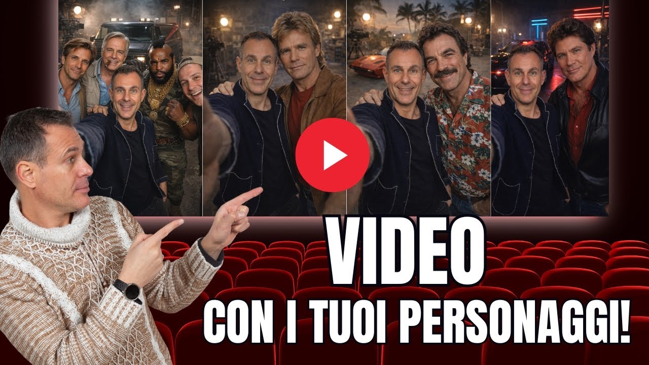 Come creare un VIDEO SELFIE con personaggi famosi grazie all'IA. Tutorial completo