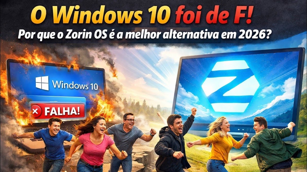 O Windows 10 foi de F! Por que o Zorin OS é a melhor alternativa em 2026?