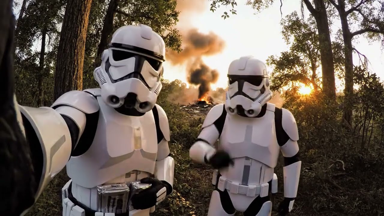 Stormtroopers Discover Crashed Rebel Escape Pod