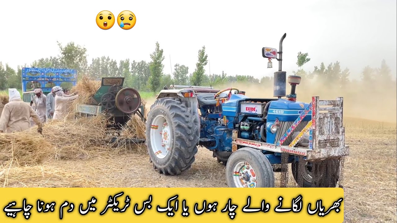 Modified Ford 4610 1985 Model Performance On Wheat Thresher