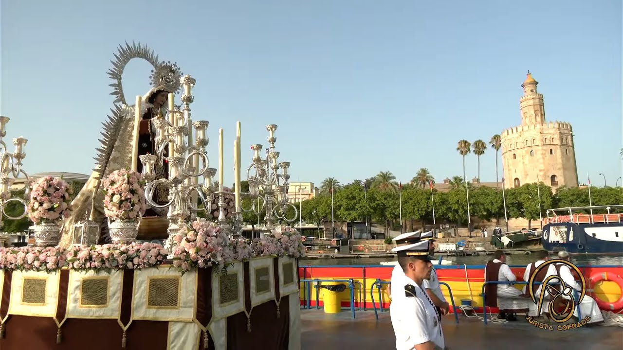 🔴EN DIRECTO: Procesión fluvial y de alabanzas de la Virgen del Carmen del Puente de Triana (Sevilla)