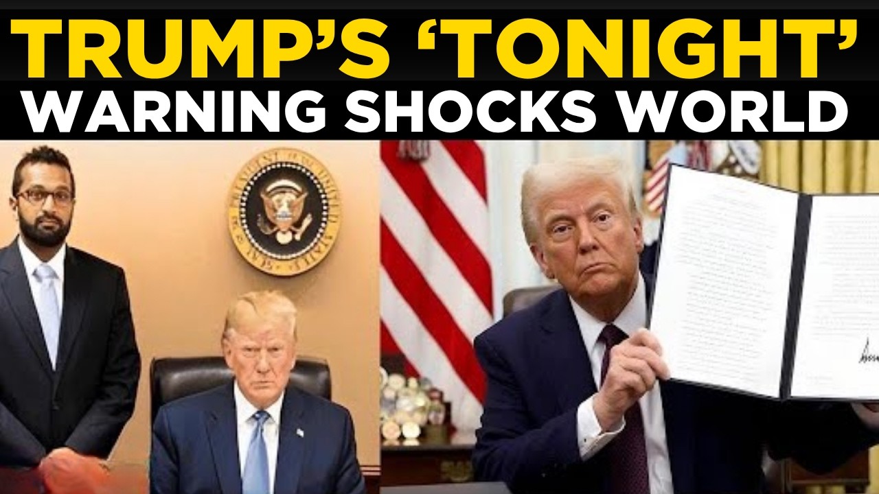 Breaking News LIVE: Trump Issues &lsquo;Tonight&rsquo; Warning to Iran | World on Edge | Iran News Live