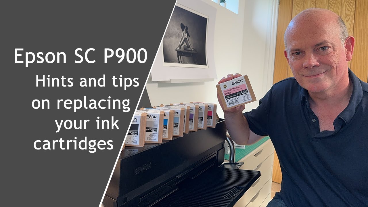 A guide to replacing the 10 ink cartridges in an Epson SC P900 | Important hints and tips