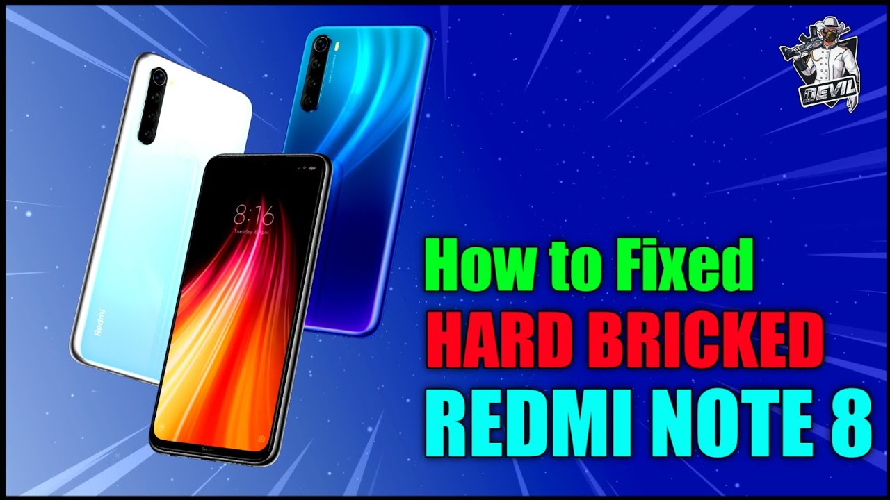 Redmi Note 8 Hard Bricked | No Fastboot No Recovery