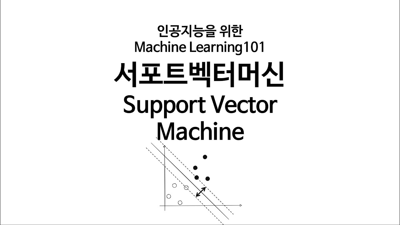 [인공지능을 위한 머신러닝 101] 서포트 벡터 머신에 대해 알아보자!
