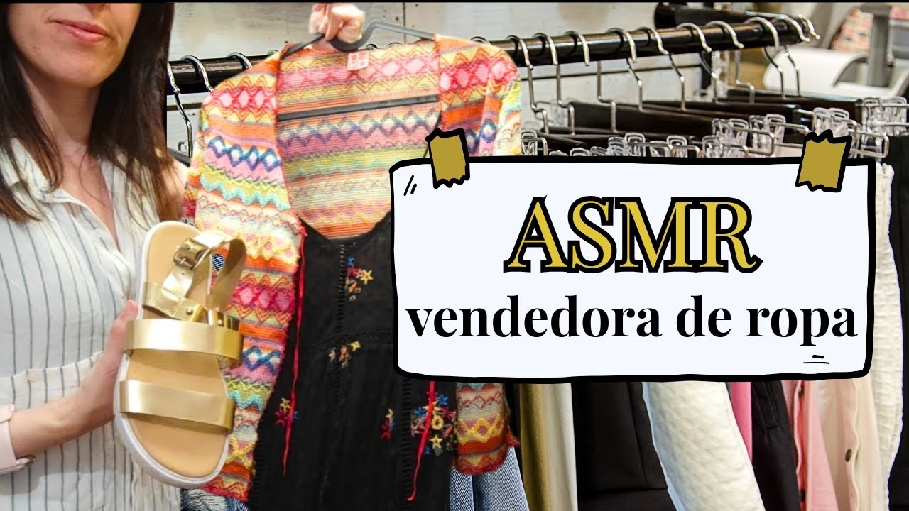 Roleplay ASMR: Vendedora de ropa 🛍️ Susurros y doblado relajante