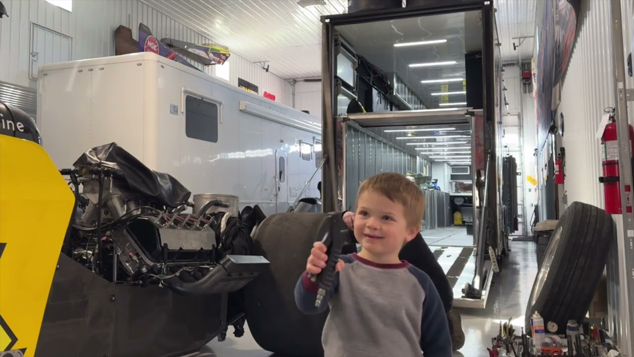 Loading the dragster into the trailer | getting ready for our first NHRA race of 2025!