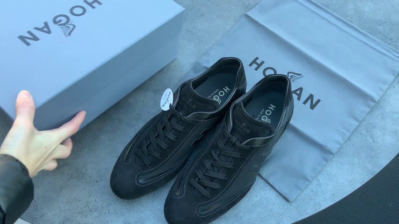 Hogan Olympia Men Sneakers Shoes Unboxing Herrenschuhe  2 Pairs black and blue