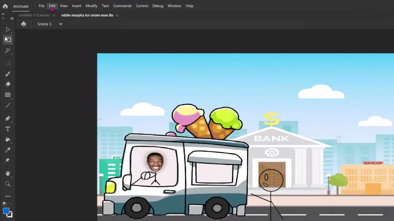 adobe animate 2022 interface