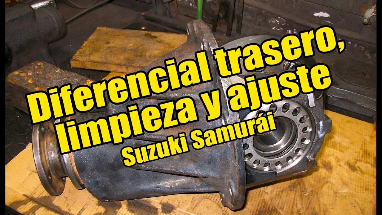 Suzuki Samurai limpieza y ajuste diferencial trasero