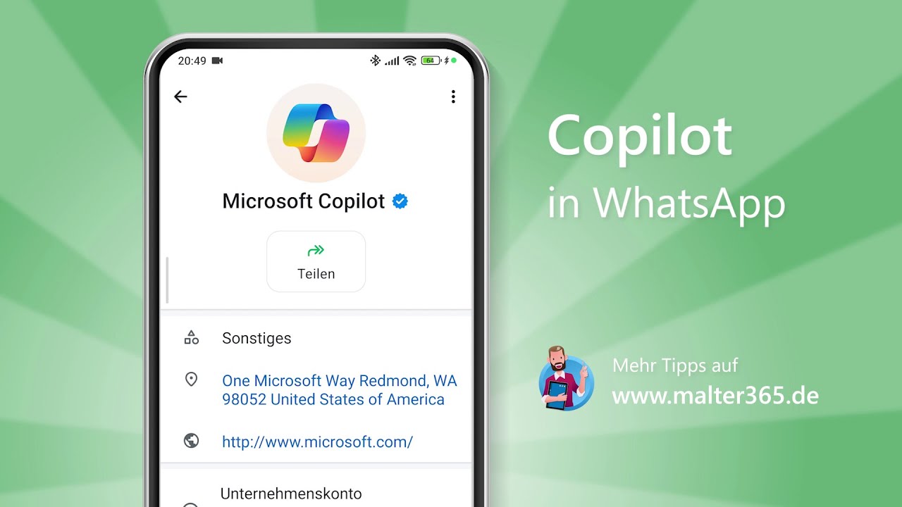Copilot in WhatsApp: Chat mit KI von Microsoft [Anleitung]