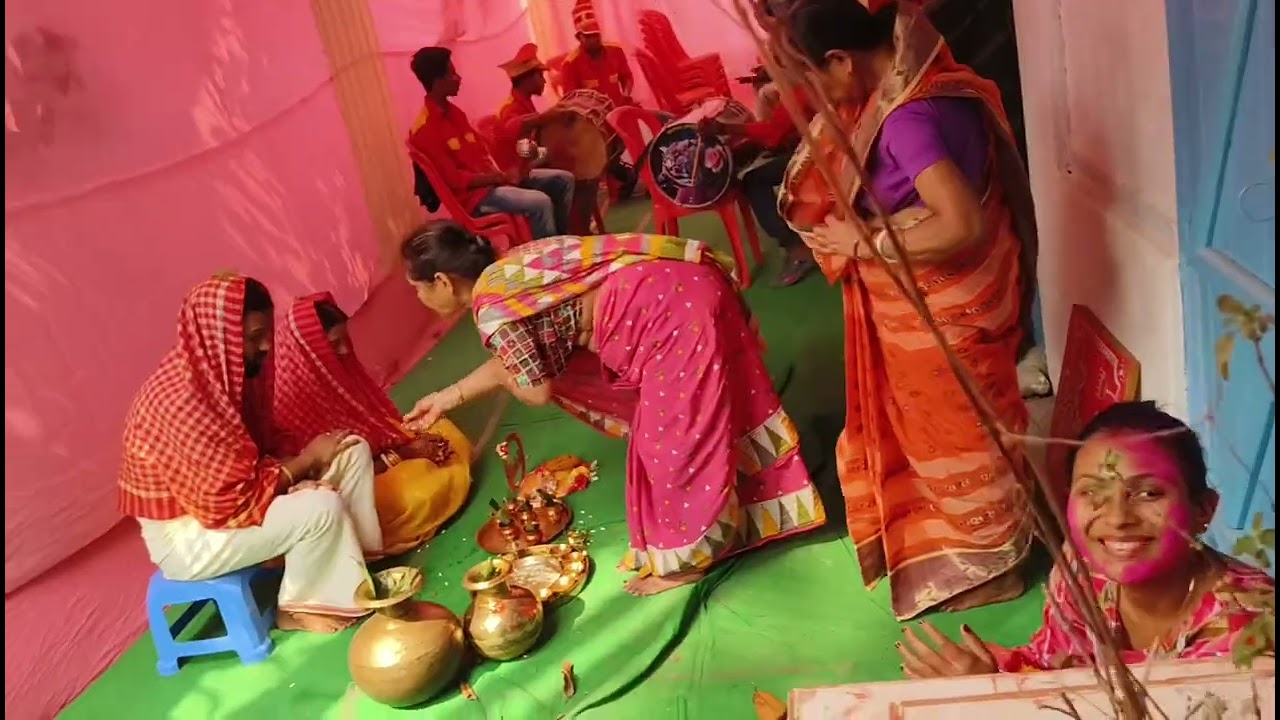 চুর্থ মঙ্গলের স্নান ও হলুদ খেলা 💛