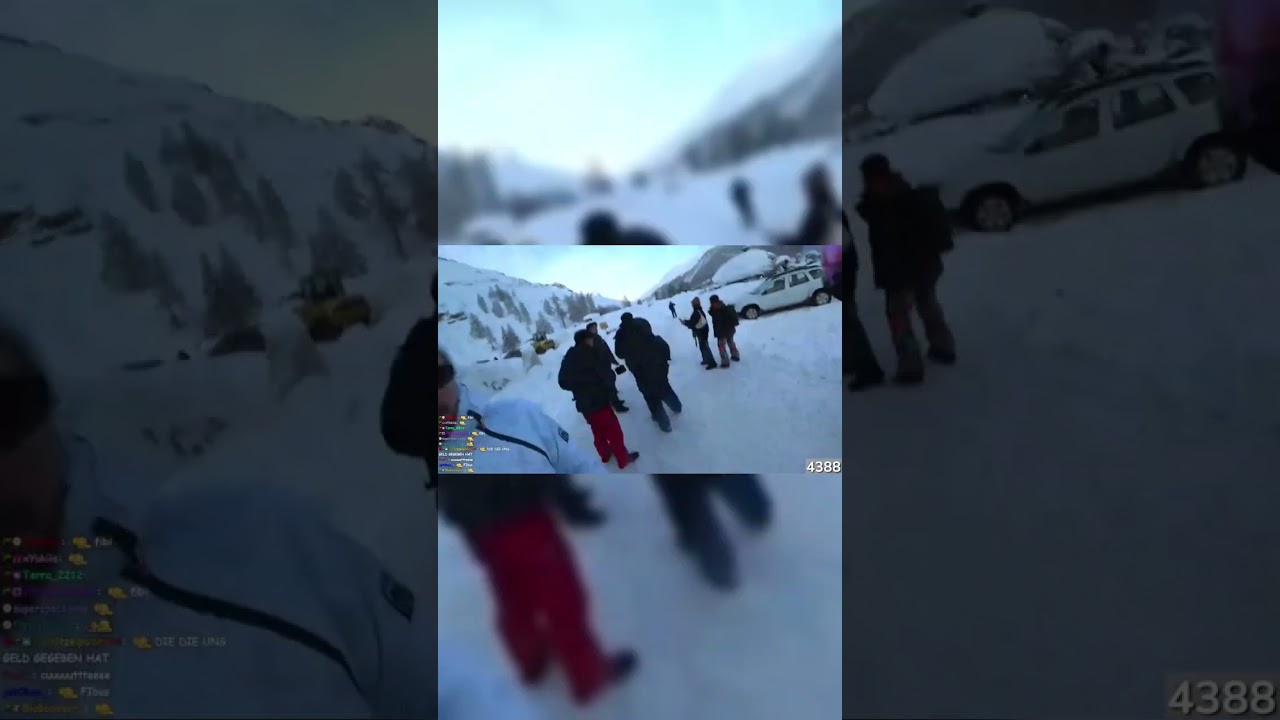 Hugo bekommt einen Schneeball ins Gesicht | LetsHugoTV Twitch clip