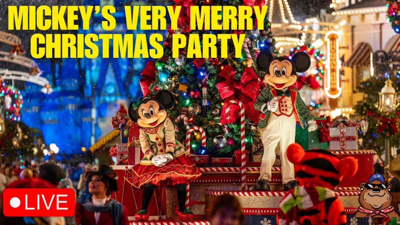🔴 Live: Mickey's Very Merry Christmas Party at the Magic Kingdom! - 12/02/25