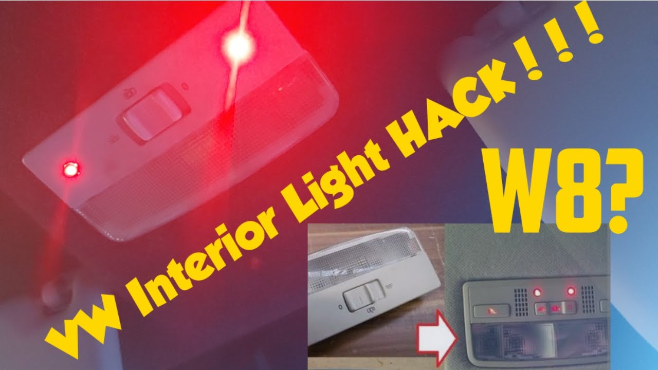 VW Transporter W8 ambiant interior light HACK