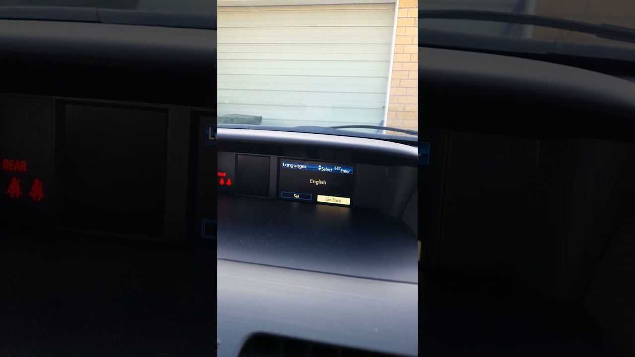 How to change dash language on Subaru XV 2013