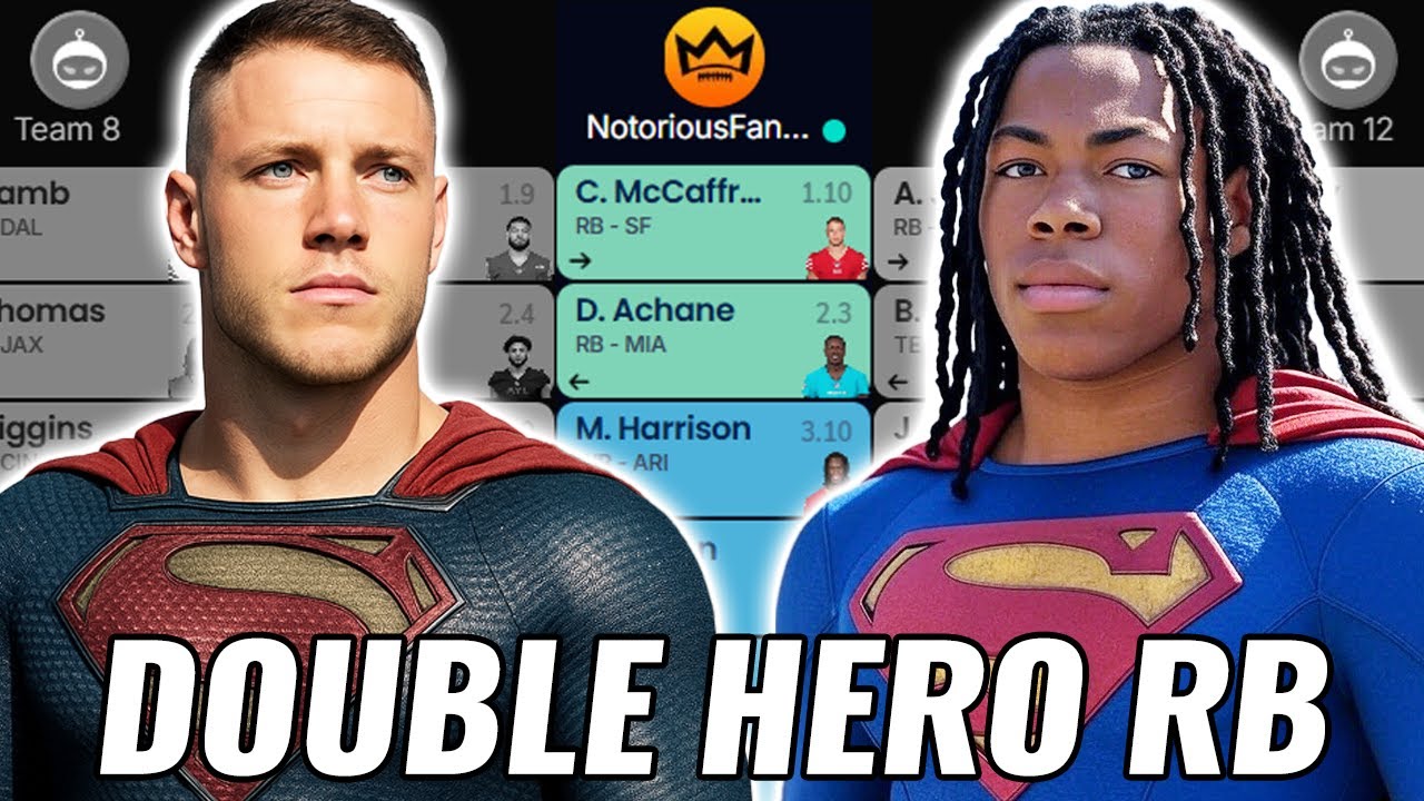 This Strategy DOMINATES Leagues in 2025 | Double Hero RB Draft Strategy