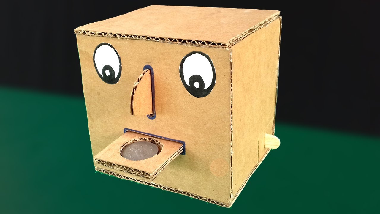 How To Make Coin Saving Box 🪙 / Magical Coin Eating Box  // How To Make Piggy Bank