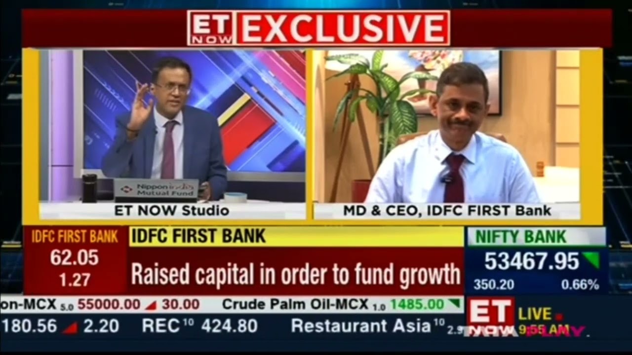 Mr. V. Vaidyanathan discussed with ET NOW on IDFC FIRST Bank's board approval to raise ₹7,500 crore