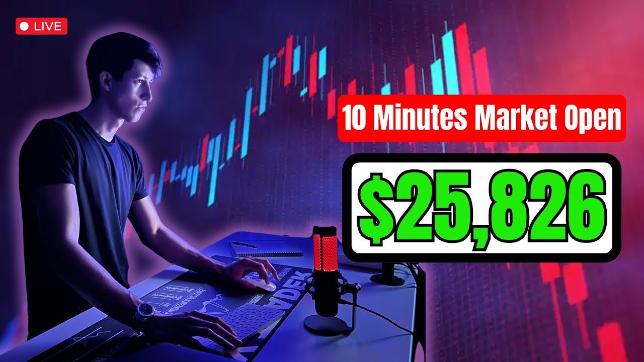 LIVE TRADING - How I Made $25,826 In 10 Minutes