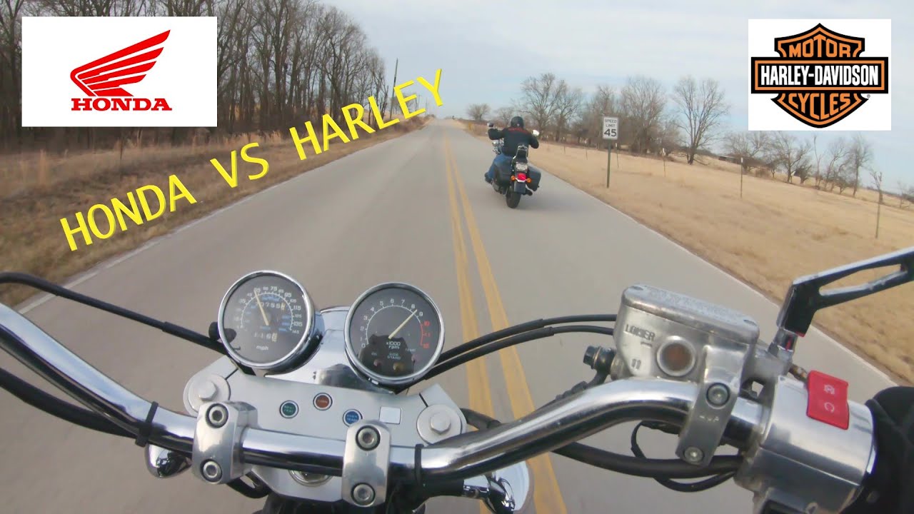 Honda Magna VS Harley Davidson Just A Fun Evening Ride