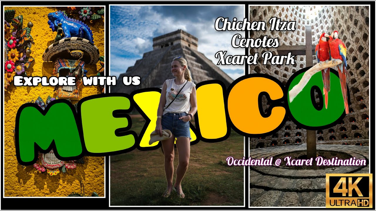 Trip to MEXICO Occidental Hotel at Xcaret destination with Chichen Itza, Cenote, Xcaret Park in 4K