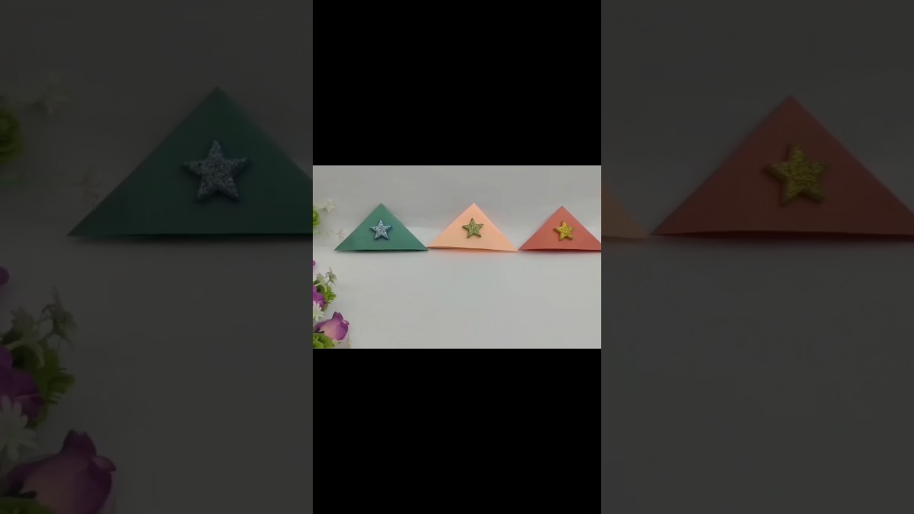 How to make a easy paper bookmark #easy #diy #handycraft#bookmark