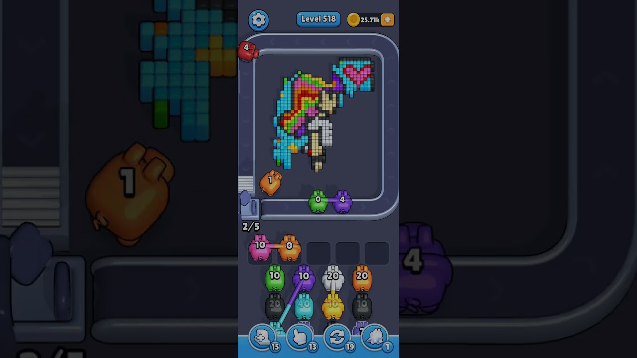 Pixel Flow — level 518