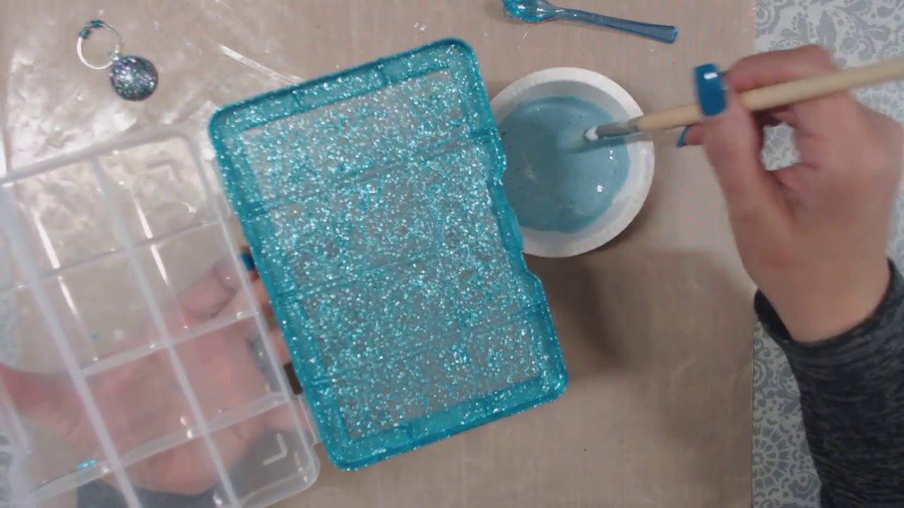 Embellishment Box Swap Using Mod Podge and Glitter