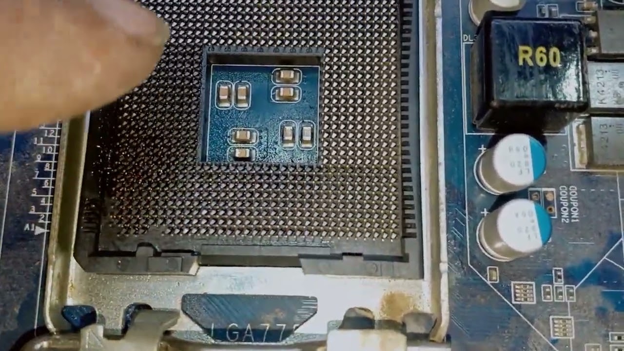 زرع سن فى قاعده معالج  cpu socket lga 775