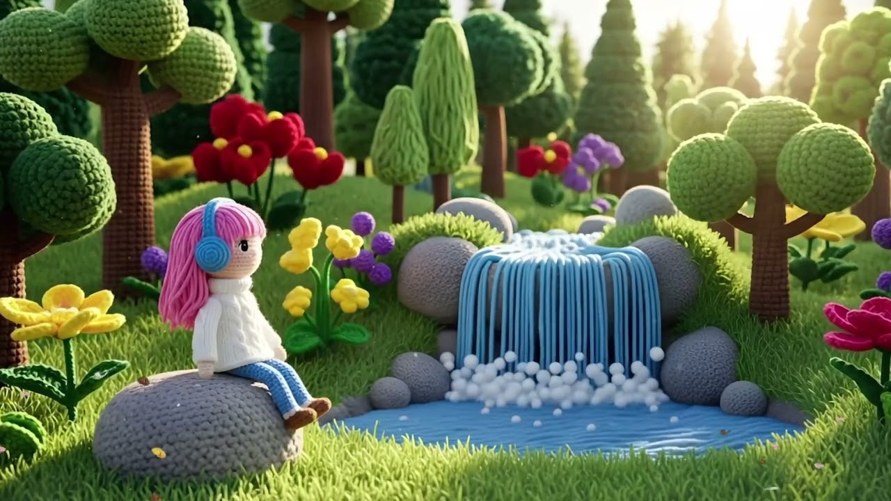 Lofi Waterfall Whisper 🌊 | Chill lofi hip hop For Drifts in Peacefull Mountain's