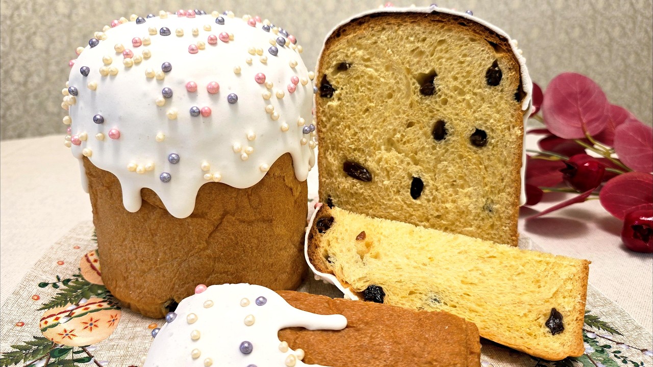 Домашняя, сдобная, ароматная Паска.