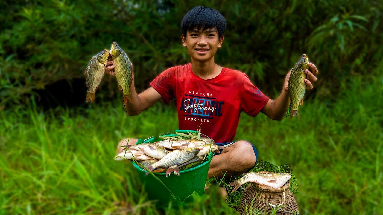 Orphan Boy Plants Pineapples and Sets Fish Traps to Earn Money