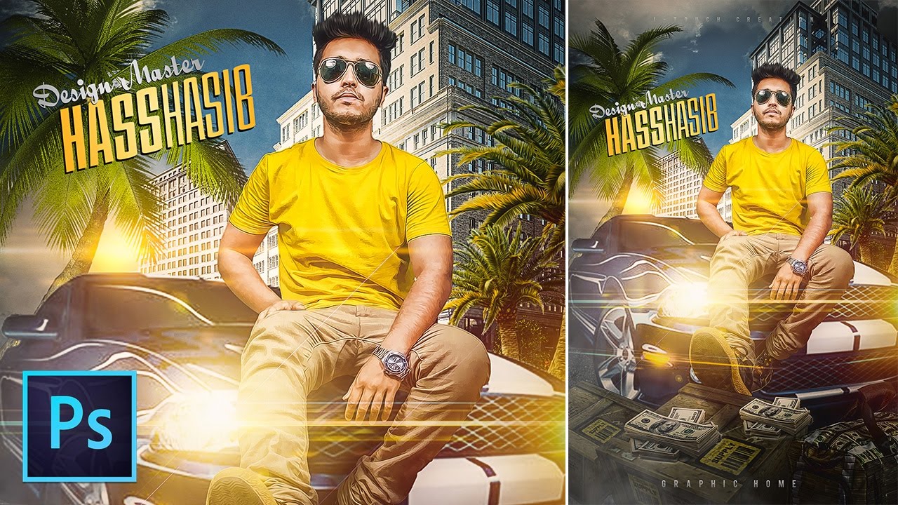 Photoshop Tutorial Poster Design | Mixtape Artwork Design