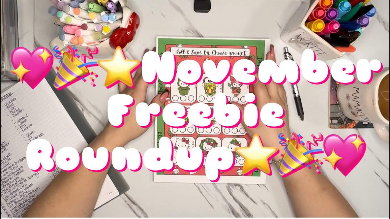 💖🎉🤩 November Freebie Roundup🎉⭐️💖 #savingschallenges #freebiefriday #freebies #savingmoney