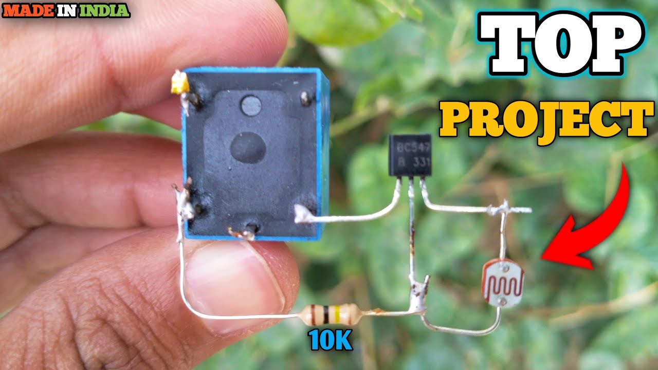 How to make street light | 12 volt relay project | BC547 Project | LDR Project | Electronic Project