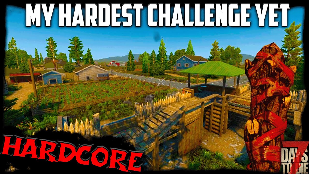 The FULL Insane Nightmare Permadeath Playthrough - 7 Days To Die Supercut
