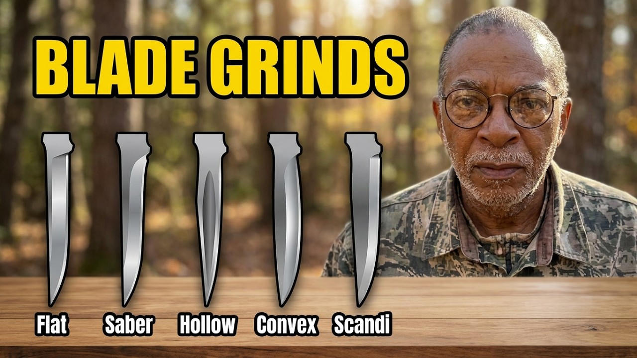 LEARNING BLADE GRINDS #bushcrafters #blades #cuttingtools