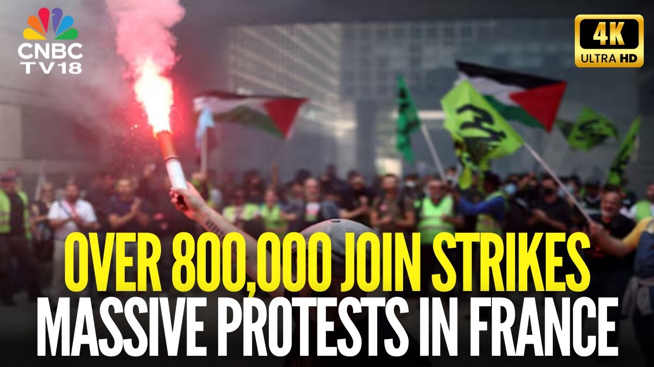 French Unions Lead Nationwide Protests Against Austerity Measures in Marseille | N18G | CNBC TV18