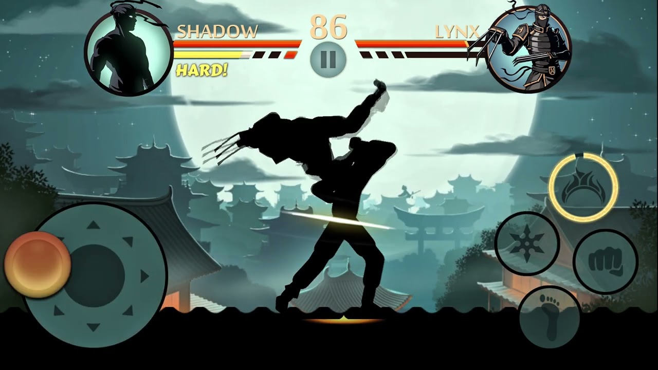 Shadow Fight 2 No Equipment Vs Lynx/ Android Gameplay 