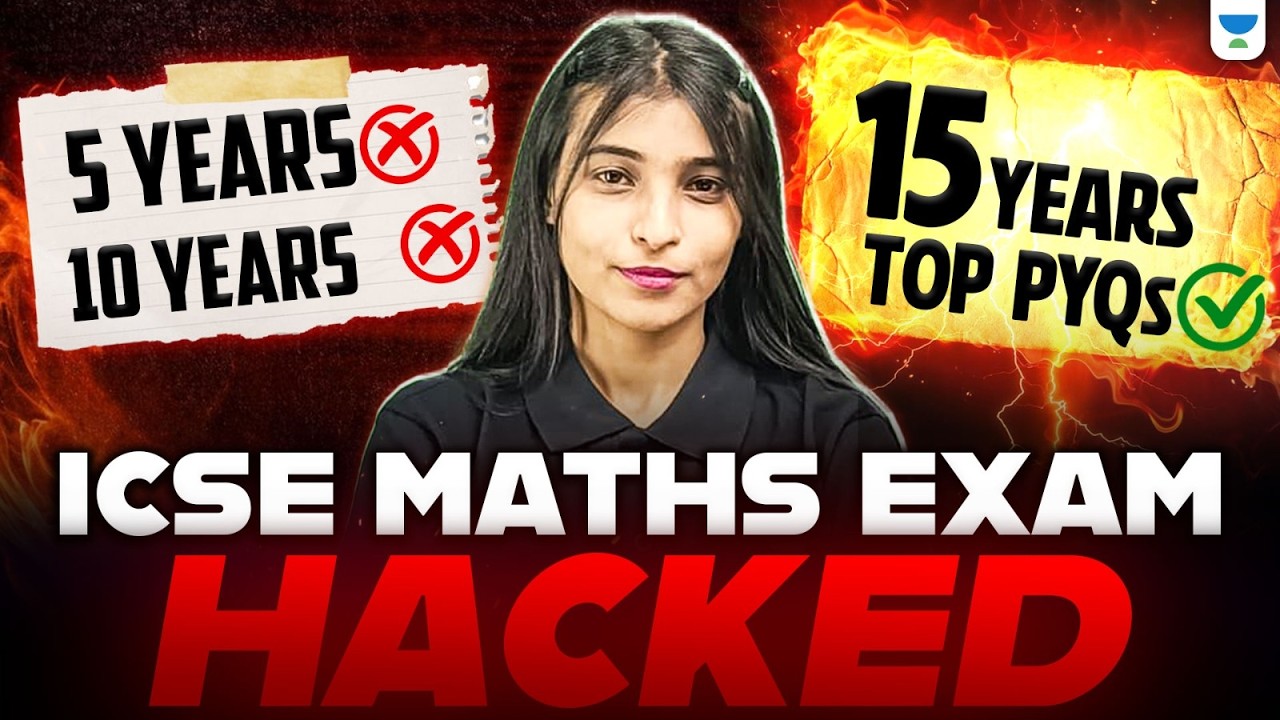 Maths Exam HACKED 😱 | 15 Years PYQs You Must Solve | ICSE 2026 Board Preparation | Shikha Ma'am