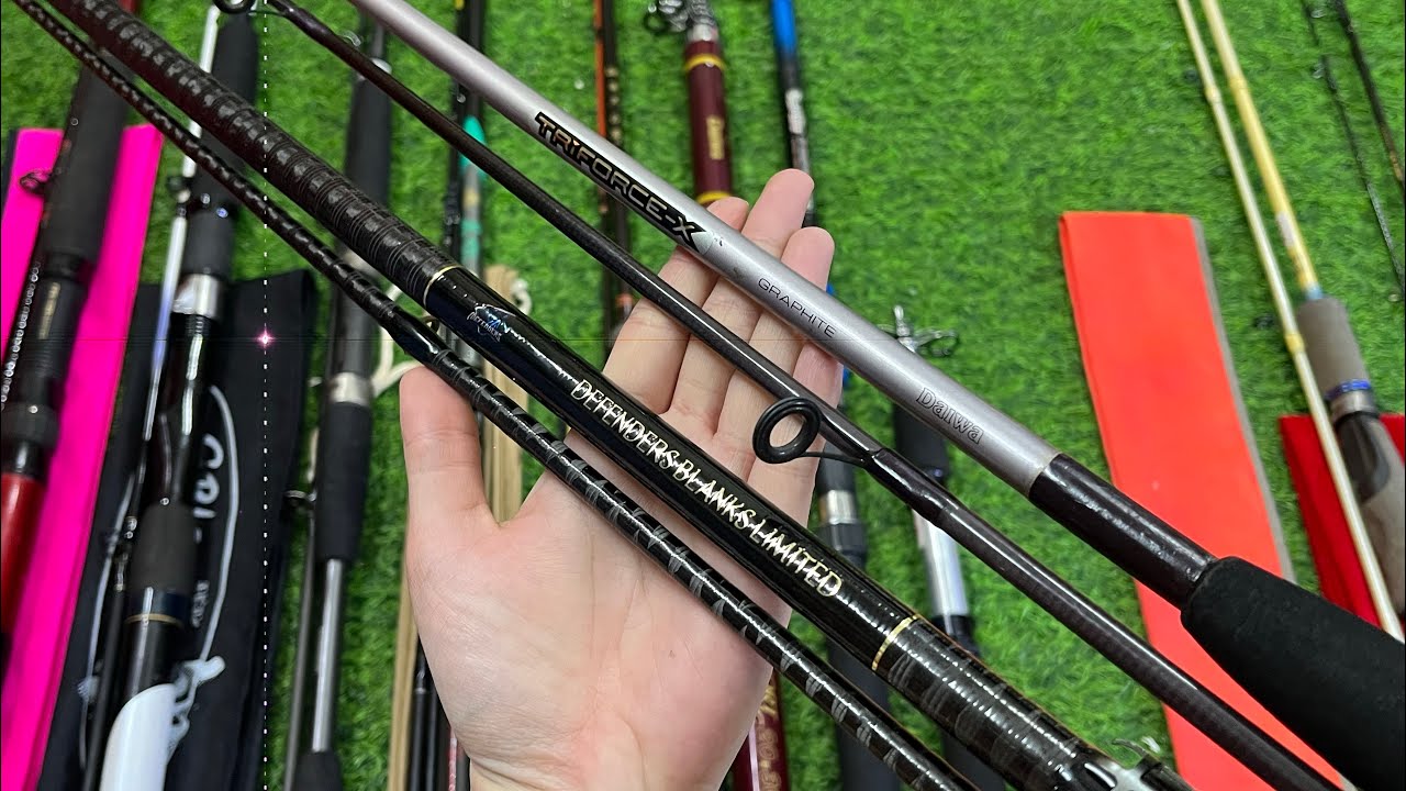Video 924: Cần lure bãi hàng tuyển đẹp giá tốt - Cần ráp khúc Shimano - Cần rút giá tốt 