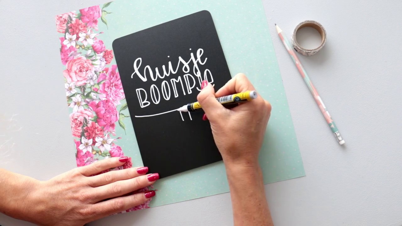 HANDLETTEREN op KRIJTBORD met de LETTERTANTES