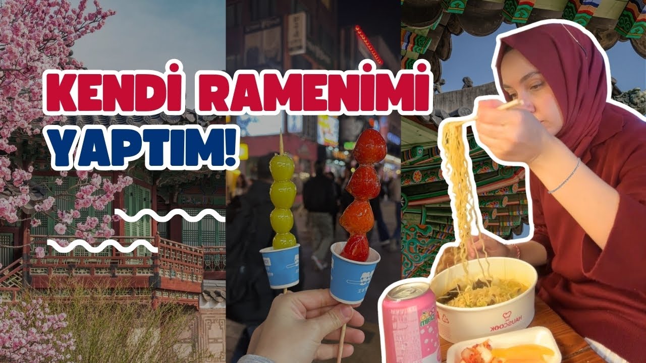 Seul Vlog | Kore’deki İkinci Günüm | Hanbok giydim!